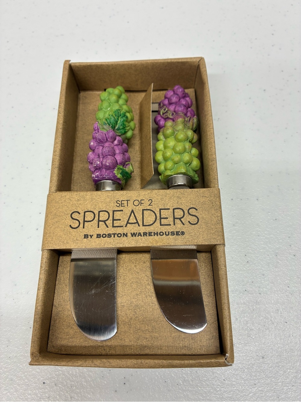 Cheese spreaders grapes set of 2 dining picnic holidays charcuterie NEW